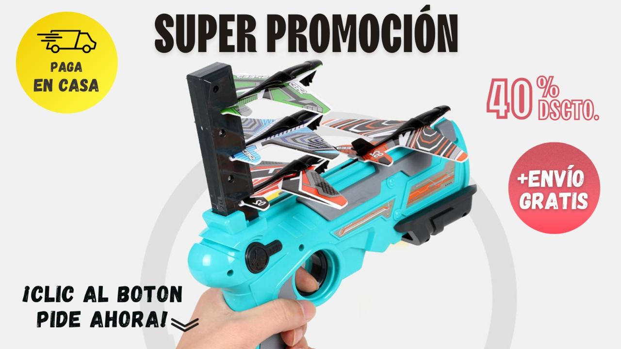 FlyGo™ Pistola de juguete Lanza Aviones Pro Max